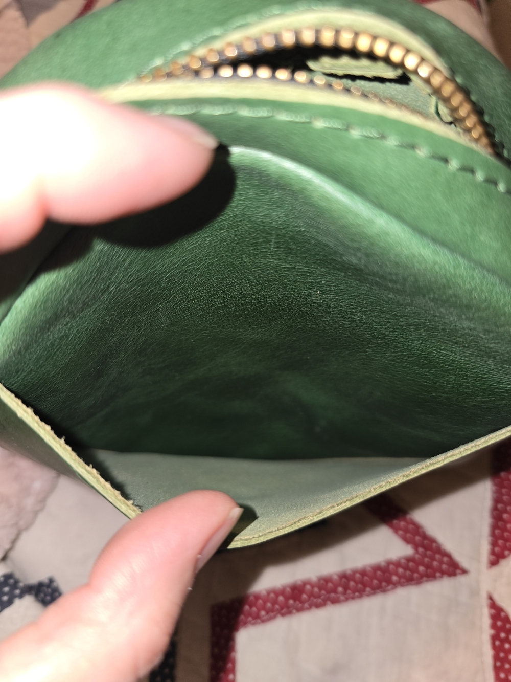 Portland Leather Small Cowboy Mint Circle - Picture 8 of 8